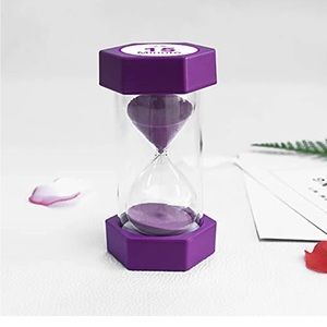 NWOT Plastic Purple 15 minutes Hourglass Sand Clock Timer